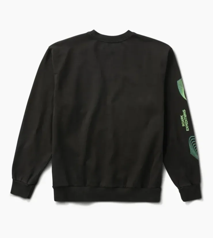 Roark Aurora Crew Sweatshirt VintageBlack Clearance