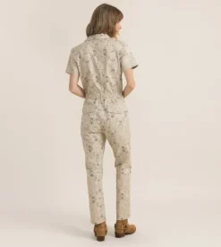 Roark Layover Short Sleeve Jumpsuit Stone