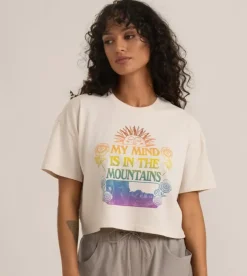 Roark Mountain Cropped Boxy Premium Tee Moon Best